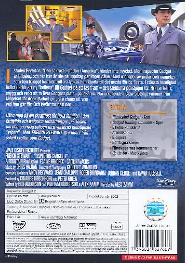 Inspector Gadget 2 DVD movie collectible [Barcode 7393834327607] - Main Image 2