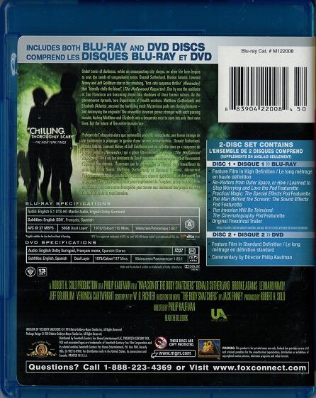 Invasion of the Body Snatchers DVD movie collectible [Barcode 883904220084] - Main Image 2