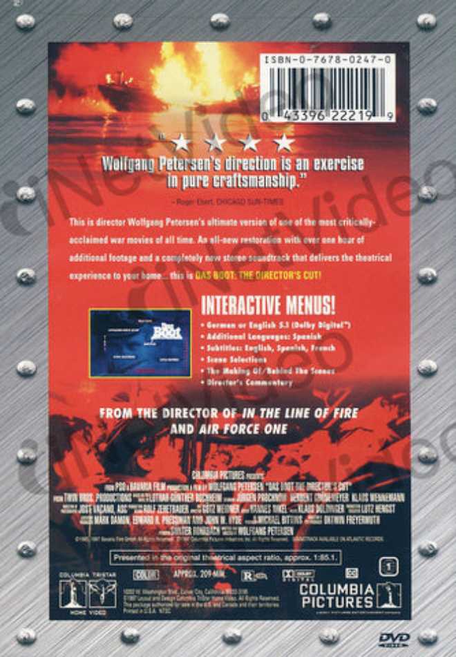 Das Boot DVD movie collectible [Barcode 8712609019728] - Main Image 2