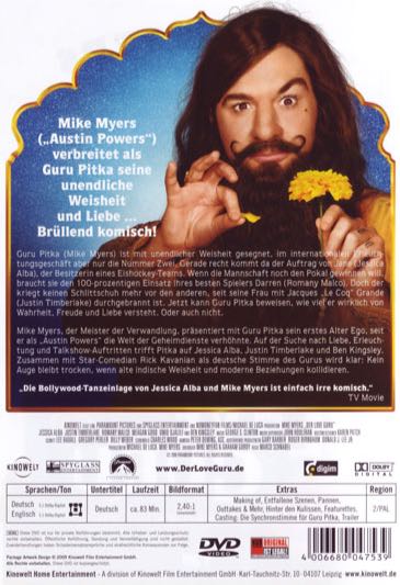 Der Love Guru Blu-ray movie collectible [Barcode 4006680047706] - Main Image 2