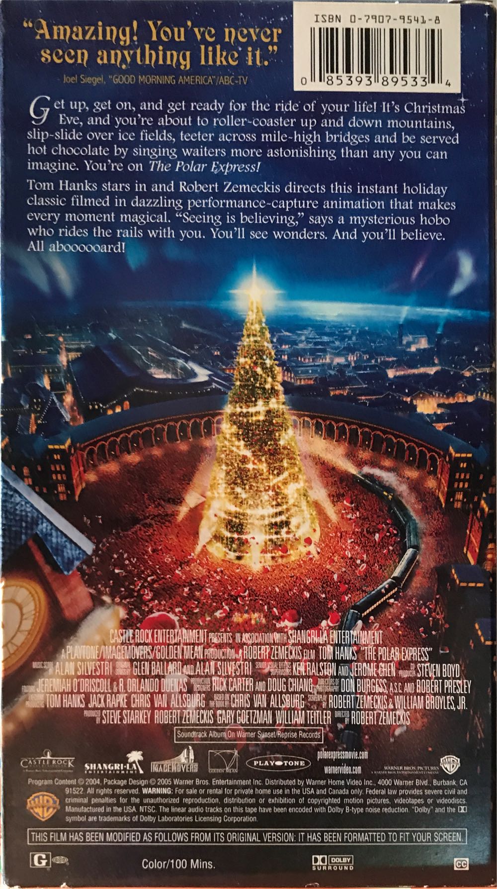 The Polar Express (VHS) VHS movie collectible [Barcode 085393895334] - Main Image 2