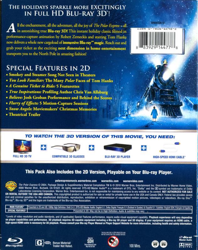 Polar Express (3D), The Blu-ray movie collectible [Barcode 5051892112215] - Main Image 2