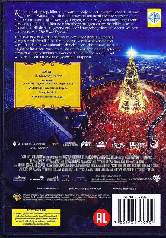 The Polar Express DVD movie collectible [Barcode 7321931729734] - Main Image 2