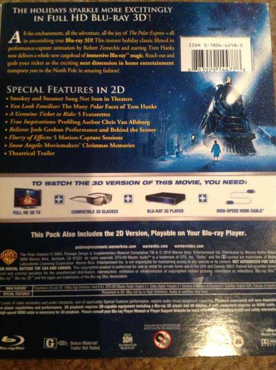 Polar Express, The Blu-ray movie collectible [Barcode 883929144778] - Main Image 2