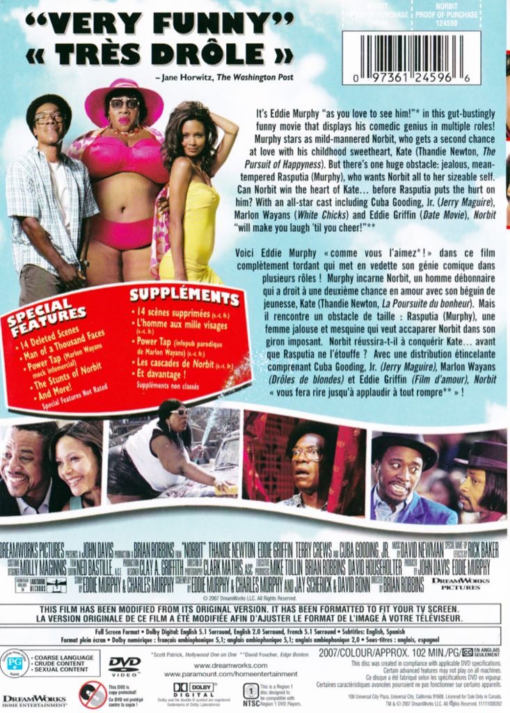 Norbit DVD movie collectible [Barcode 883929306374] - Main Image 2