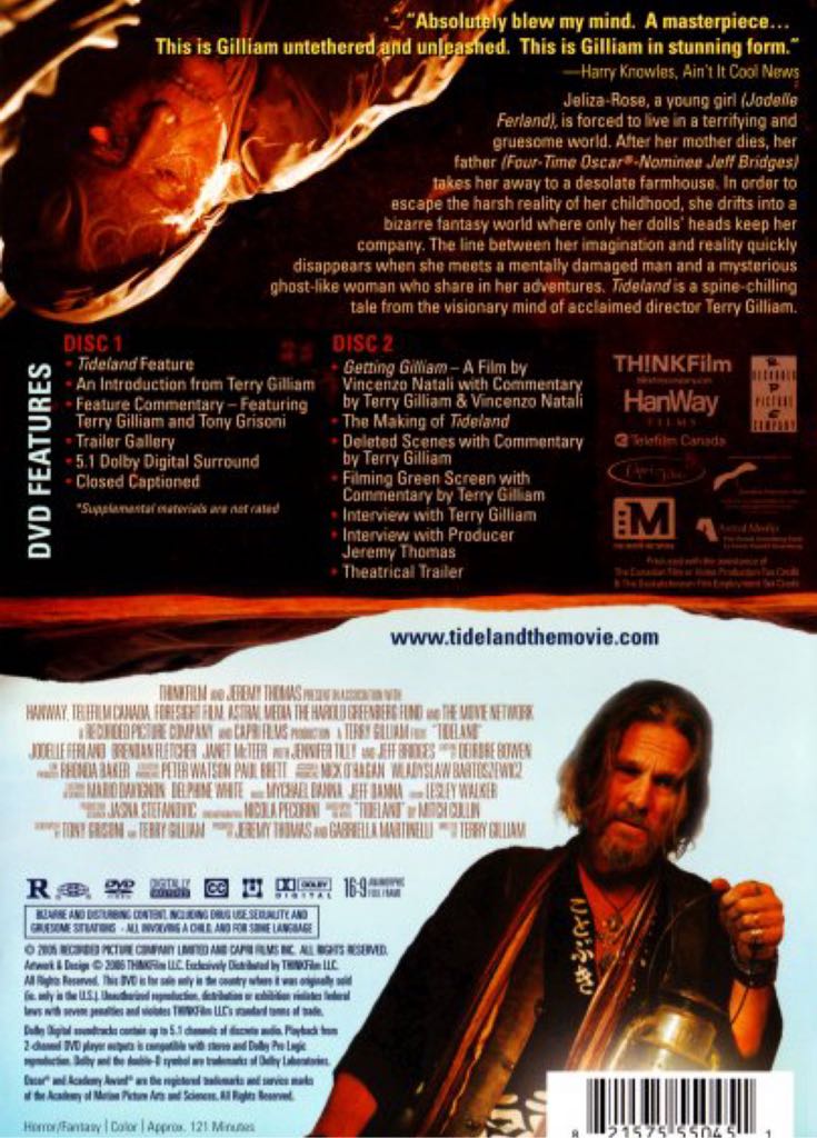 Tideland DVD movie collectible [Barcode 821575550451] - Main Image 2
