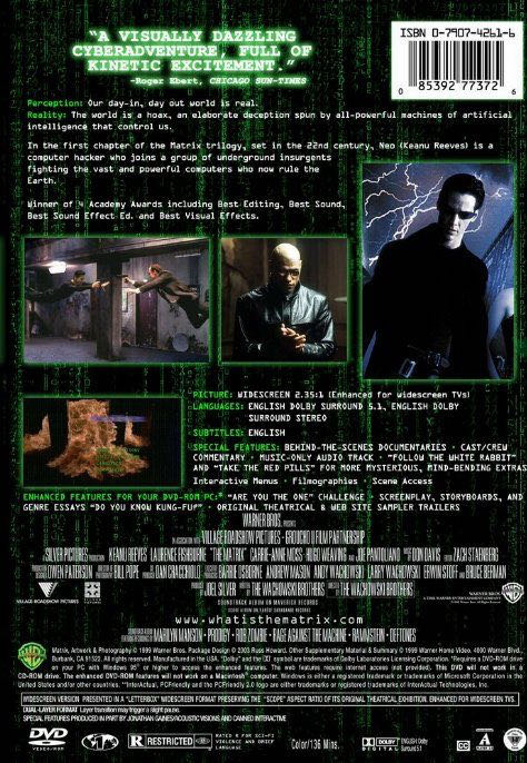 The Matrix Digital Copy movie collectible [Barcode 18358525] - Main Image 2