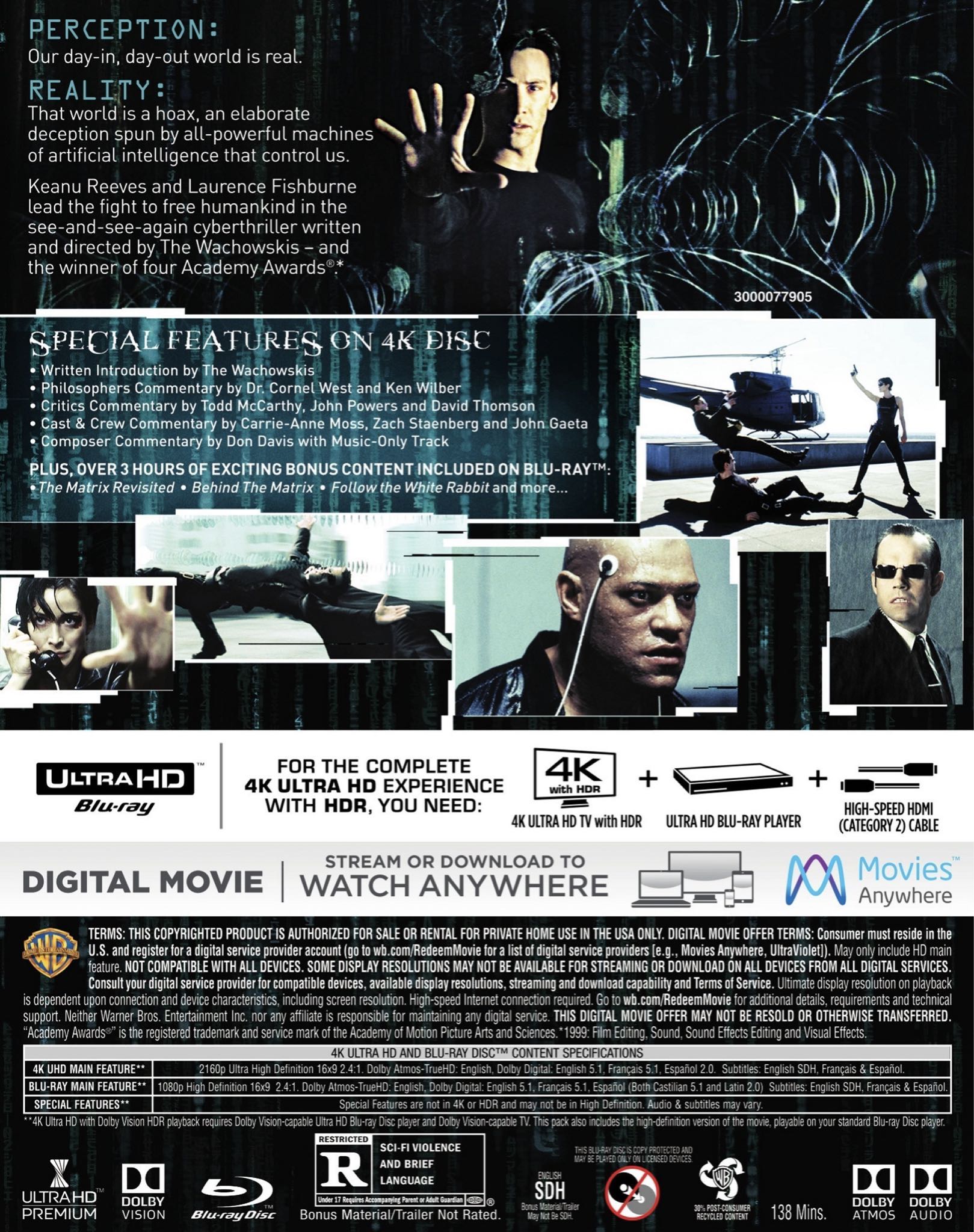 The Matrix DVD movie collectible [Barcode 7321931177375] - Main Image 2