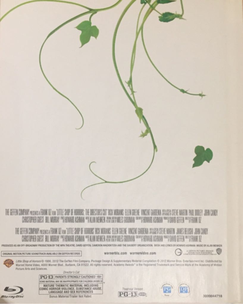 Little Shop of Horrors Blu-ray movie collectible [Barcode 5051892143219] - Main Image 2