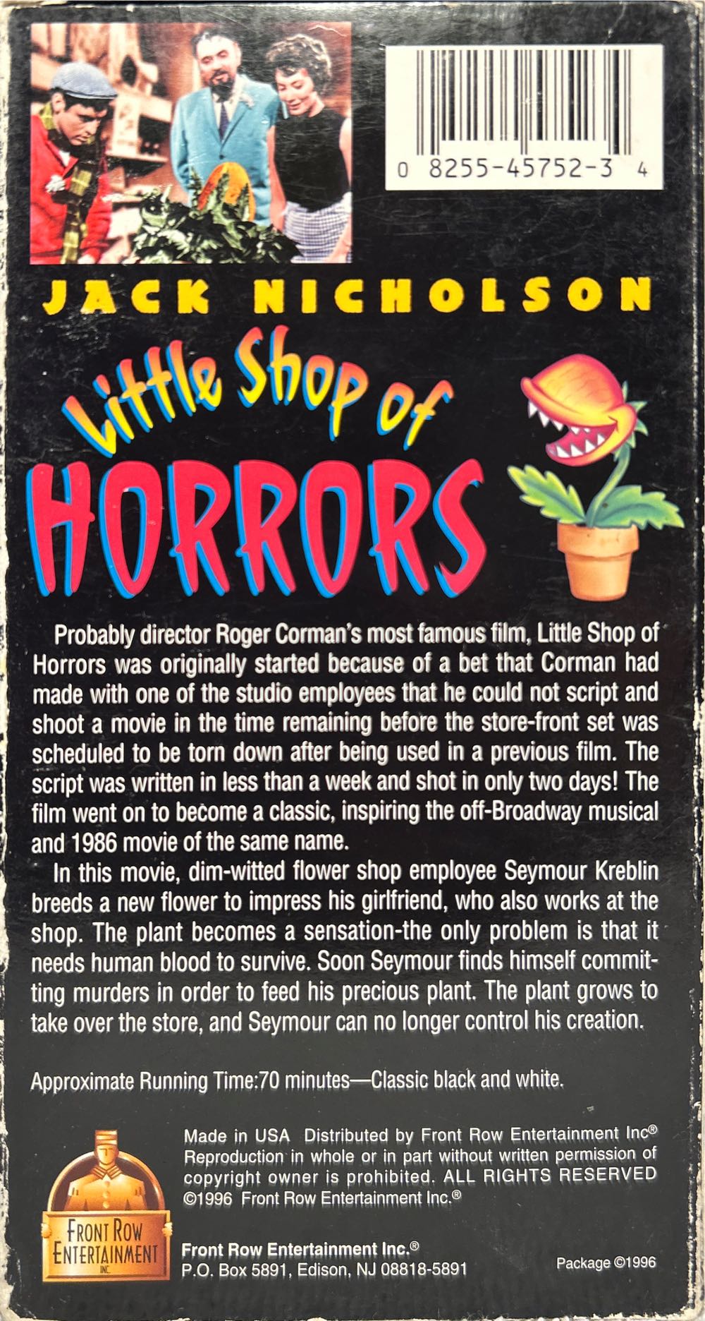 Little Shop of Horrors VHS movie collectible [Barcode 8539183252] - Main Image 2