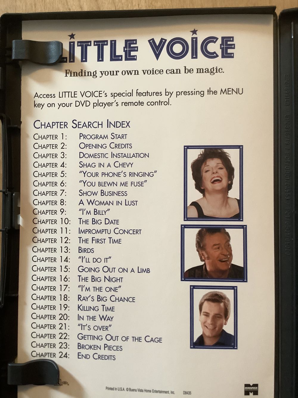 Little Voice DVD movie collectible [Barcode 717951002815] - Main Image 3
