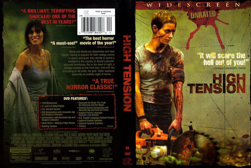 High Tension (Unrated) DVD movie collectible [Barcode 031398186878] - Main Image 2