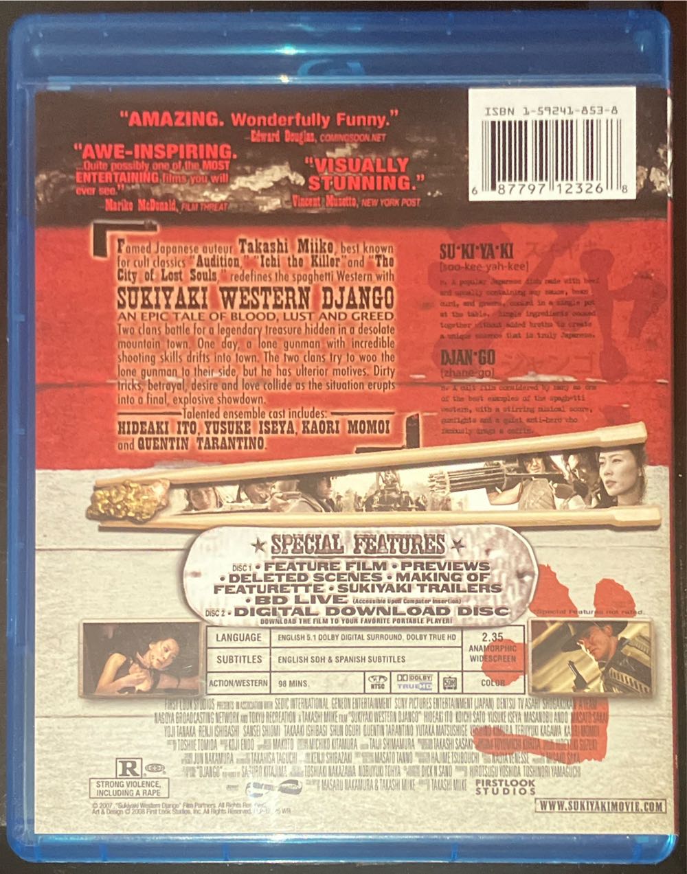 Sukiyaki Western Django Blu-ray movie collectible [Barcode 687797123268] - Main Image 2