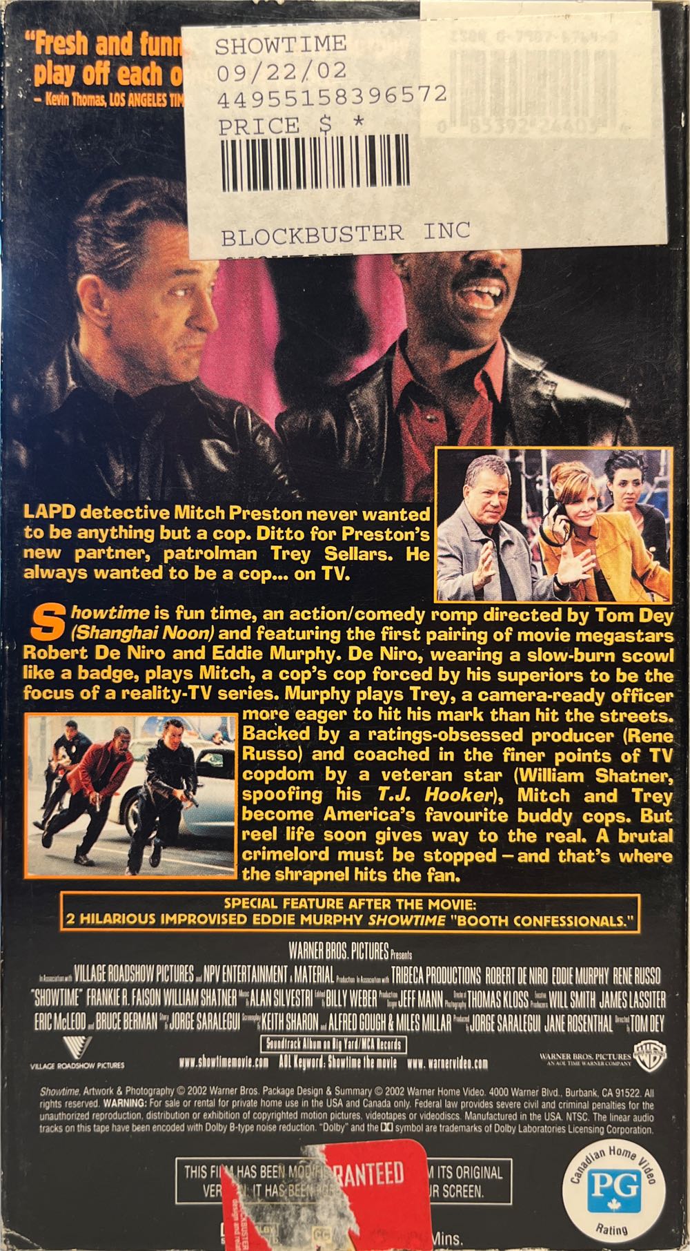 Showtime VHS movie collectible [Barcode 081302330224] - Main Image 2