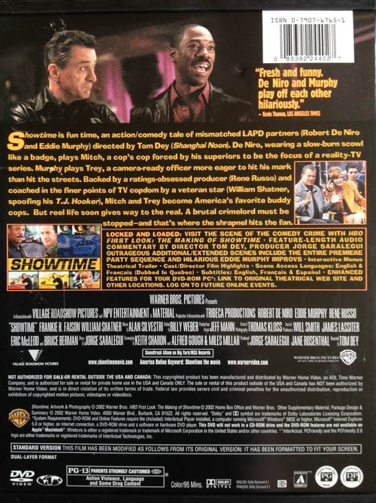 Showtime DVD movie collectible [Barcode 085392244027] - Main Image 2