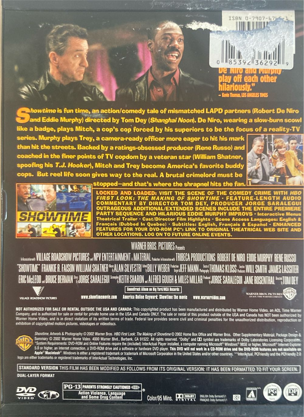 Showtime DVD movie collectible [Barcode 7321980233022] - Main Image 2