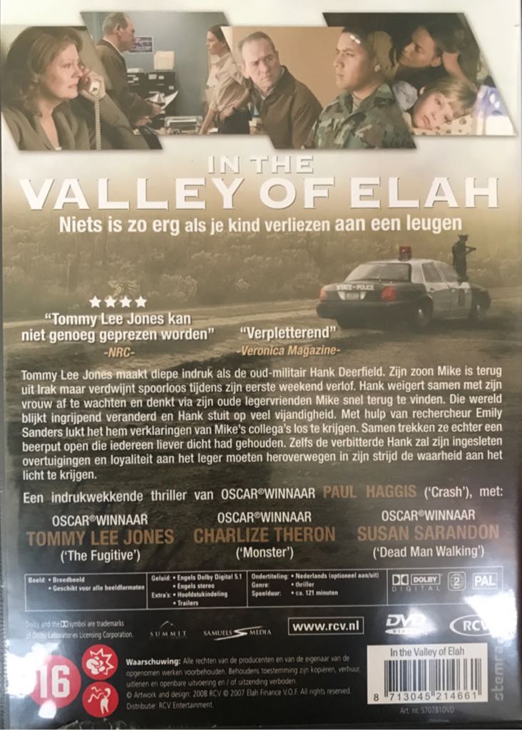 In the Valley of Elah DVD movie collectible [Barcode 8713045214661] - Main Image 2