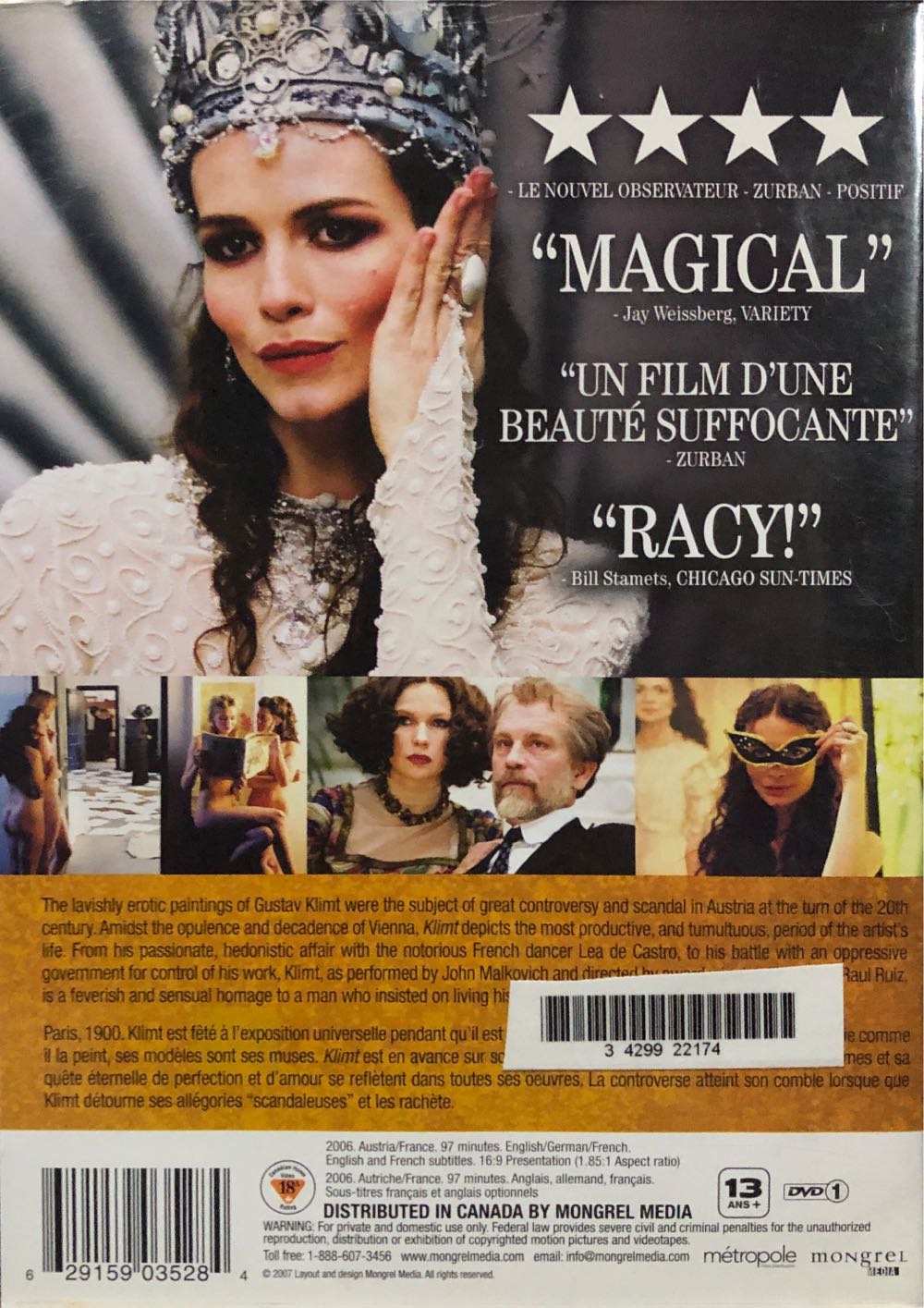 Klimt.       2006.     $28.10 DVD movie collectible [Barcode 629159035284] - Main Image 2