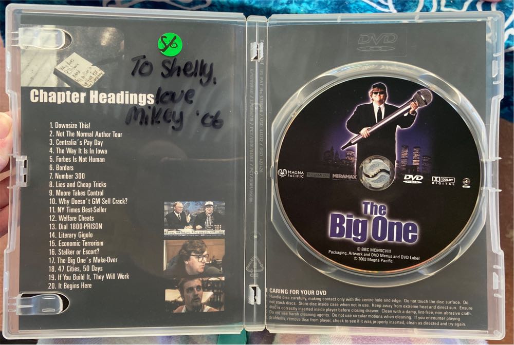 The Big One, Michael Moore (Documentary) DVD movie collectible [Barcode 9315842012724] - Main Image 4