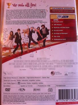 High School Musical 3: Senior Year DVD movie collectible [Barcode 8717418201401] - Main Image 2