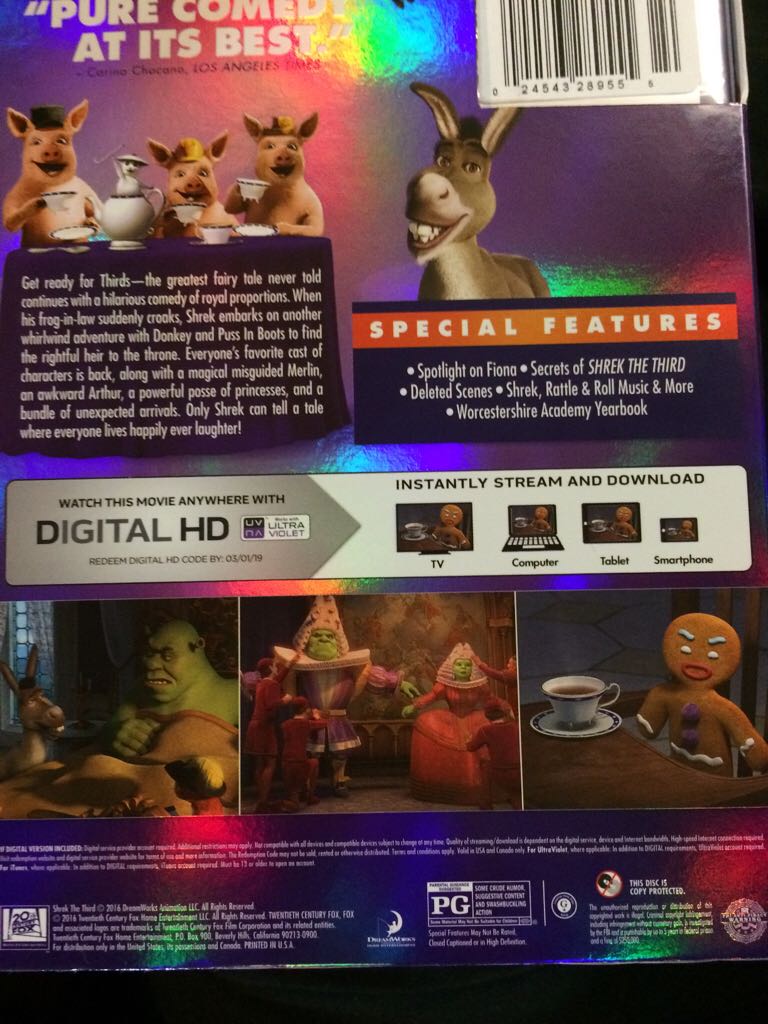 Shrek the Third HD DVD movie collectible [Barcode 5055025127336] - Main Image 2