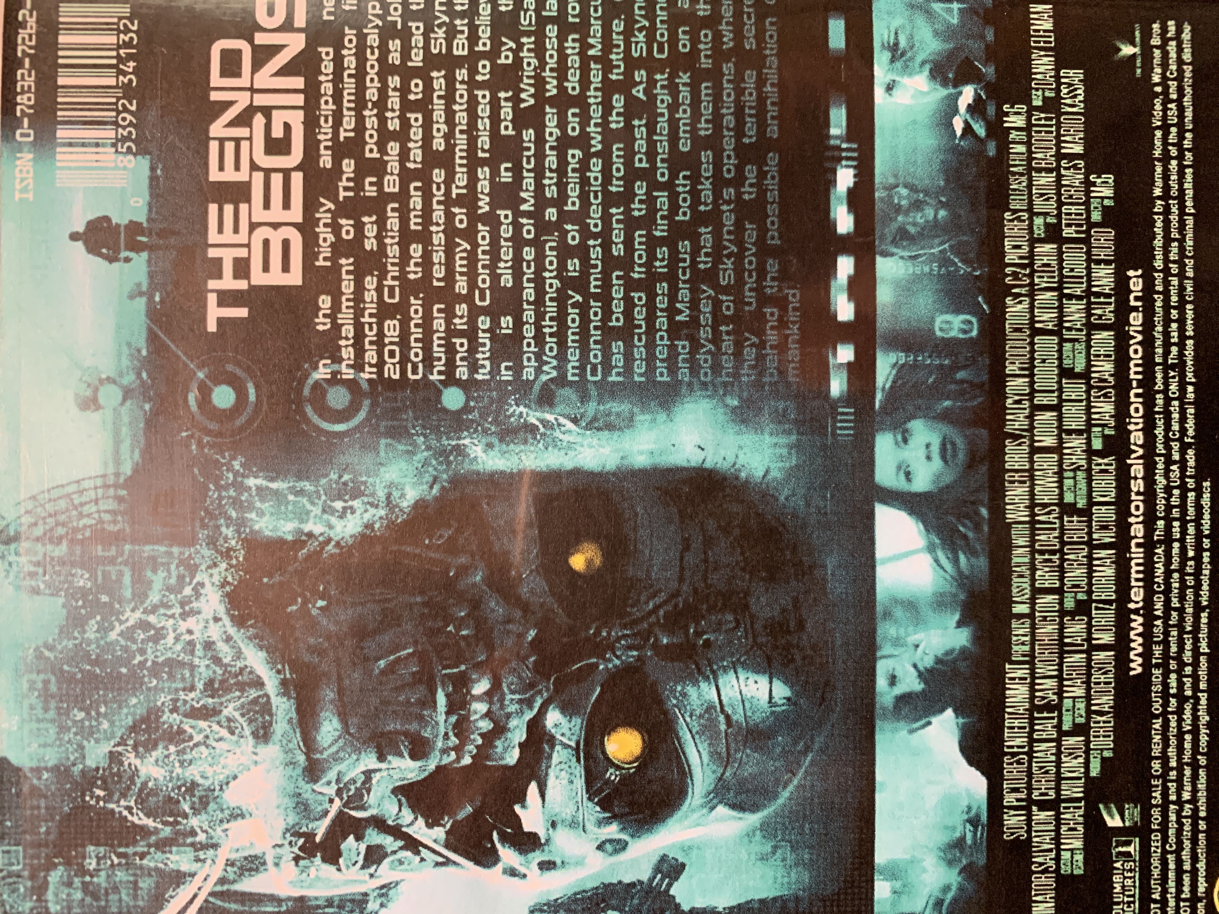 Terminator Salvation (BR) Blu-ray movie collectible [Barcode 3396261130609036] - Main Image 2