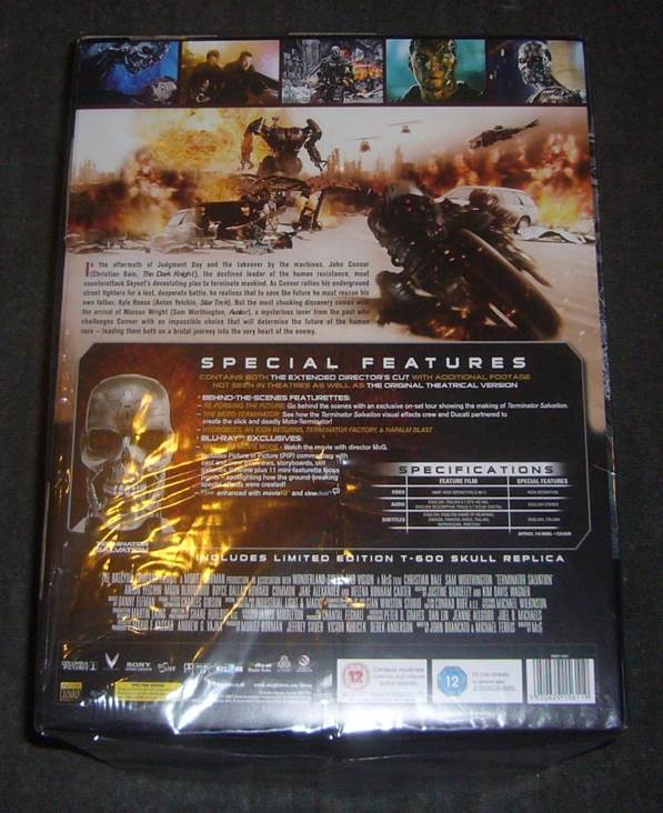 Terminator Salvation: T-600 Limited Edition Blu-ray movie collectible [Barcode 5050349142621] - Main Image 2