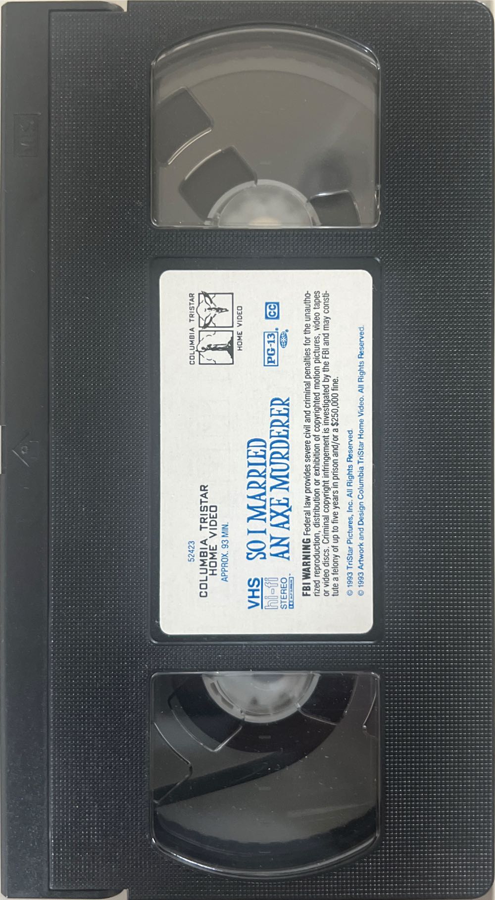 So I Married an Axe Murderer VHS movie collectible [Barcode 043396059504] - Main Image 3