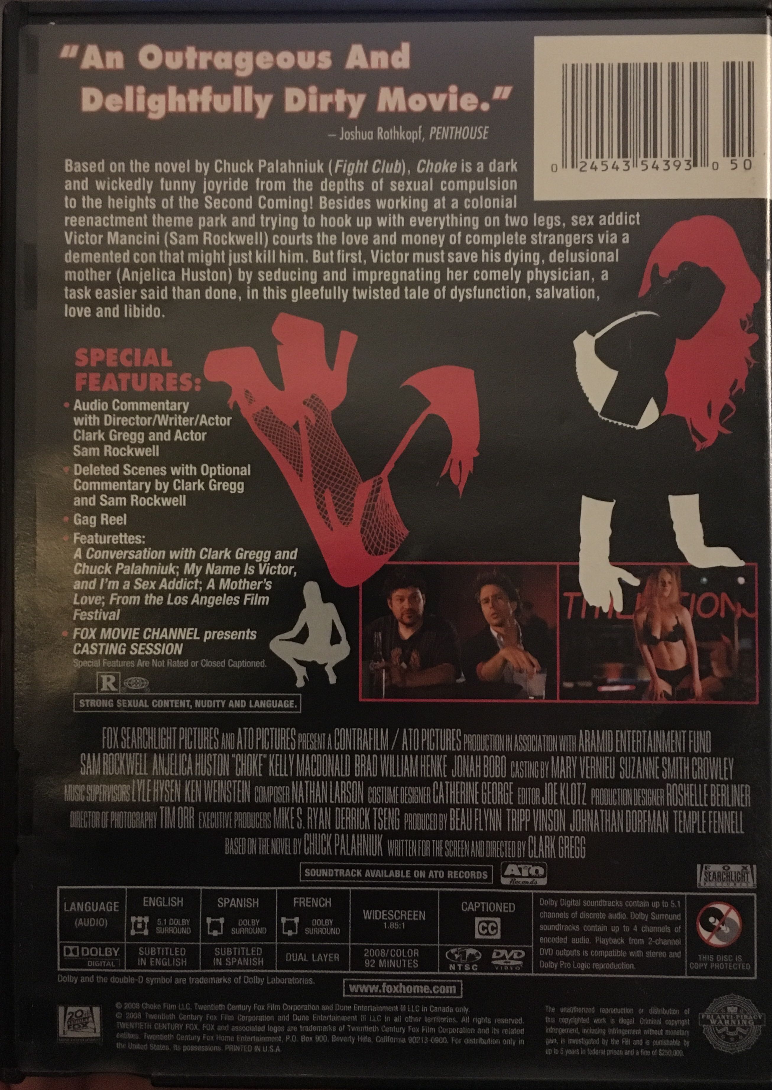 Choke DVD movie collectible [Barcode 024543543930] - Main Image 2