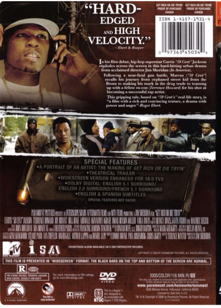 Get Rich or Die Tryin Blu-ray movie collectible - Main Image 2