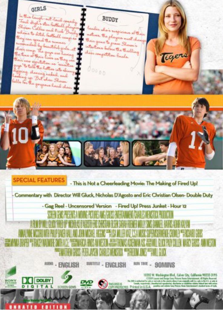 Fired Up DVD movie collectible [Barcode 043396323087] - Main Image 2