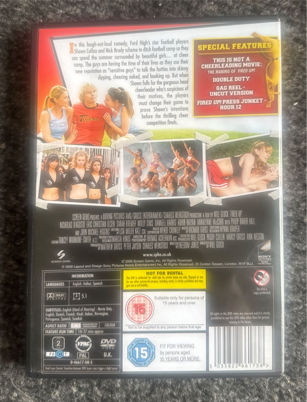 Fired Up DVD movie collectible [Barcode 5035822661738] - Main Image 2