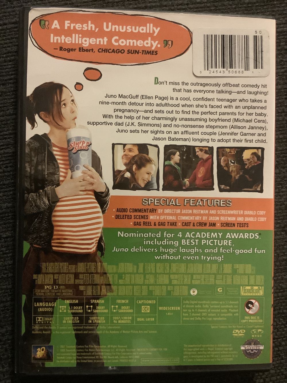 Juno DVD movie collectible [Barcode 024543506881] - Main Image 2