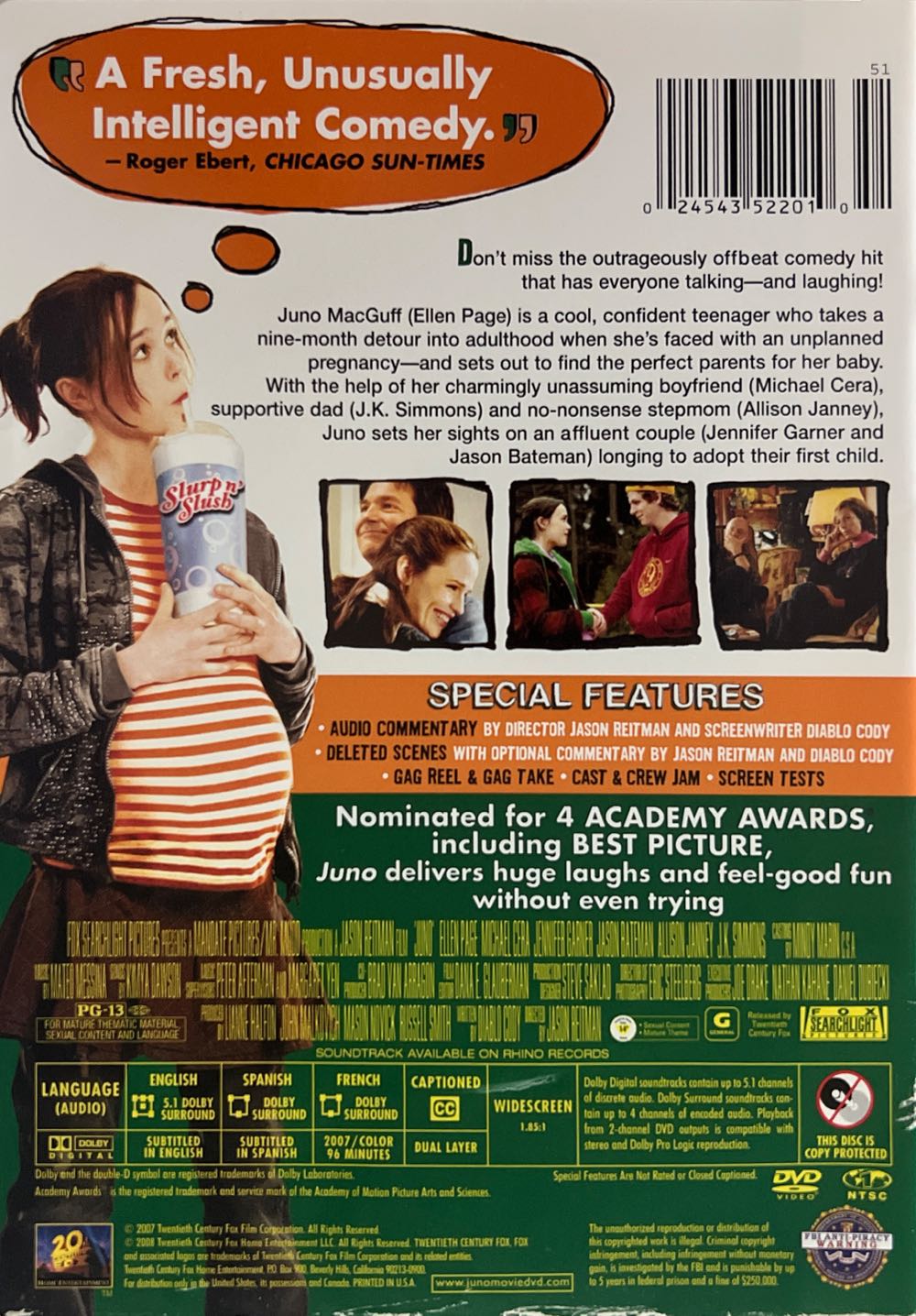 Juno DVD movie collectible [Barcode 024543522010] - Main Image 2