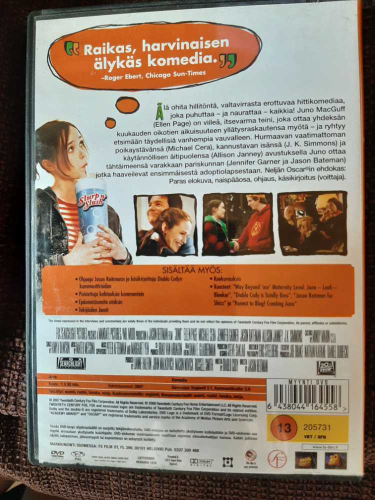 Juno DVD movie collectible [Barcode 6438044164558] - Main Image 2
