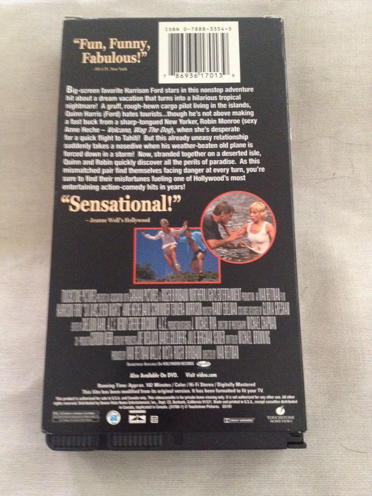 Six Days, Seven Nights Fandango at Home movie collectible [Barcode 7321901345339] - Main Image 2