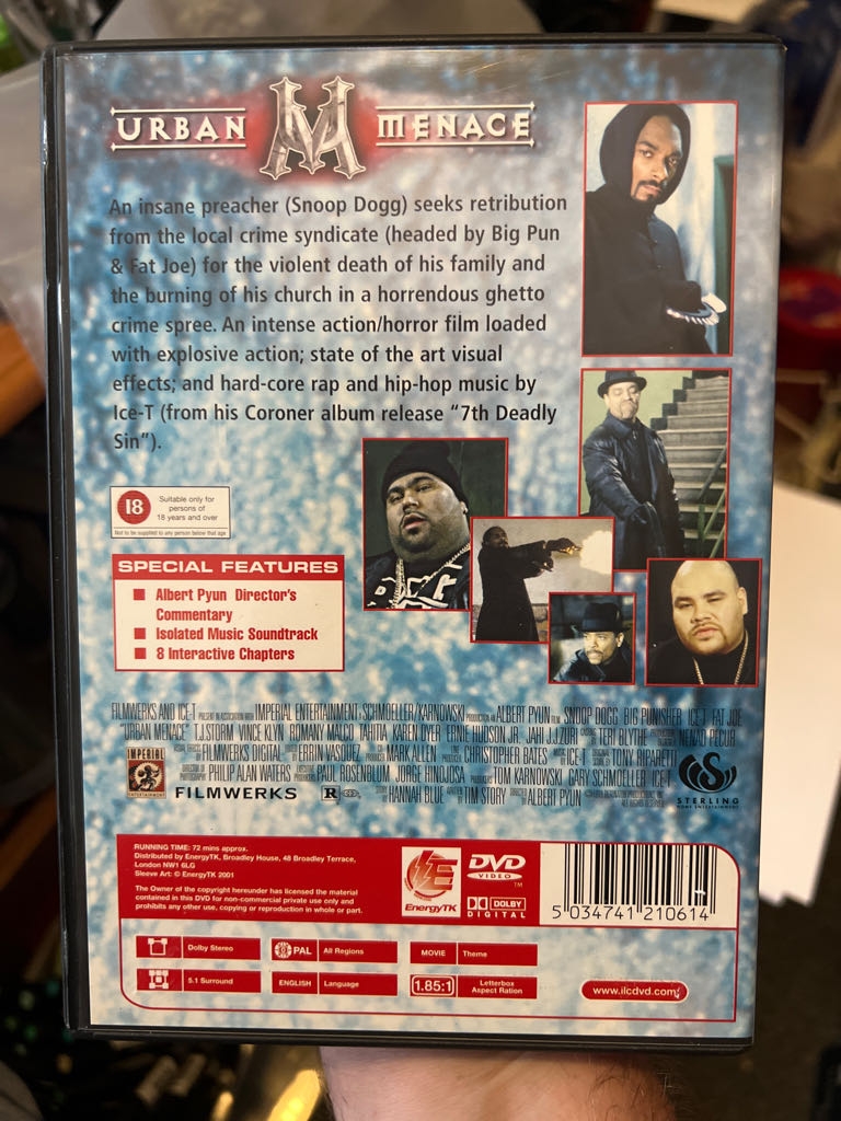 Urban Menace DVD movie collectible [Barcode 5034741210614] - Main Image 2