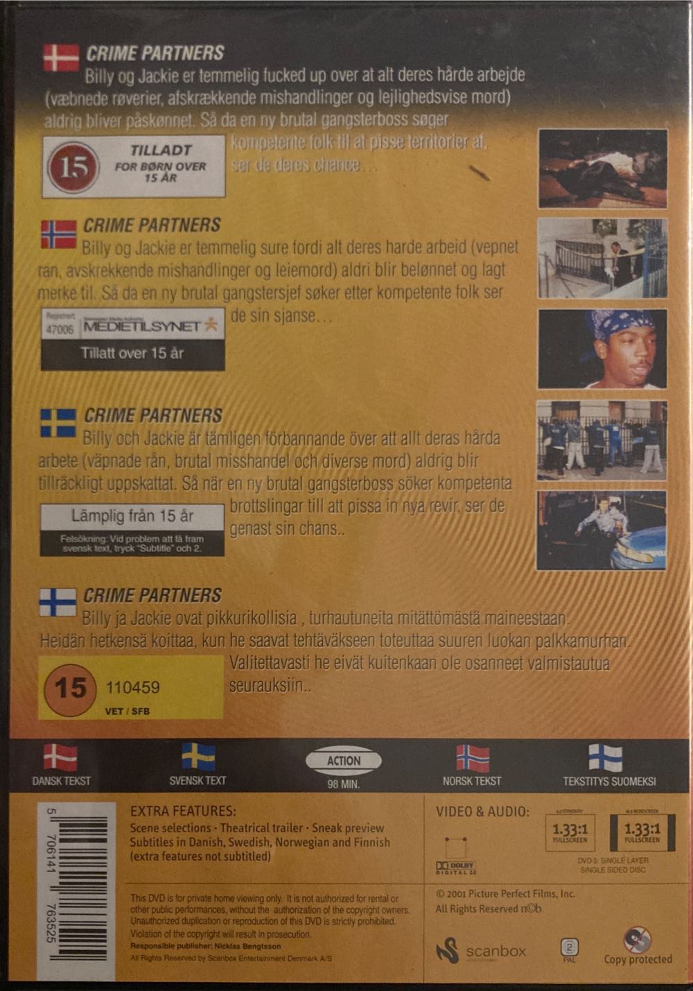 Crime Partners DVD movie collectible [Barcode 5706141763525] - Main Image 2