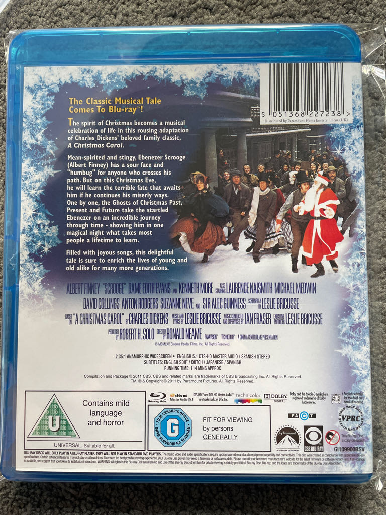 Scrooge Blu-ray movie collectible [Barcode 5051368227238] - Main Image 2