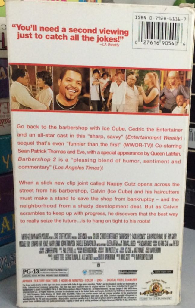 Barbershop 2: Back in Business (VHS) VHS movie collectible [Barcode 027616905406] - Main Image 2