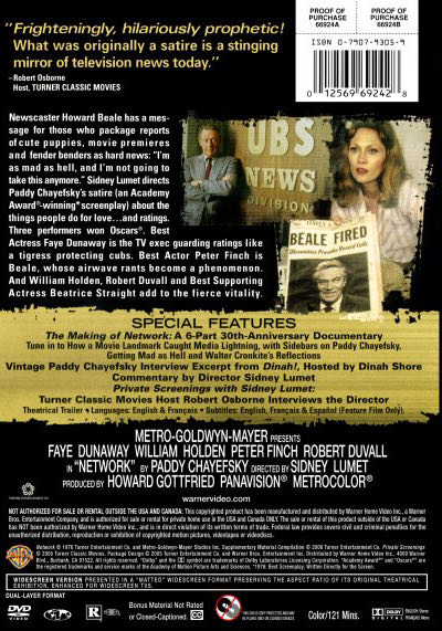 Network DVD movie collectible [Barcode 012569692428] - Main Image 3