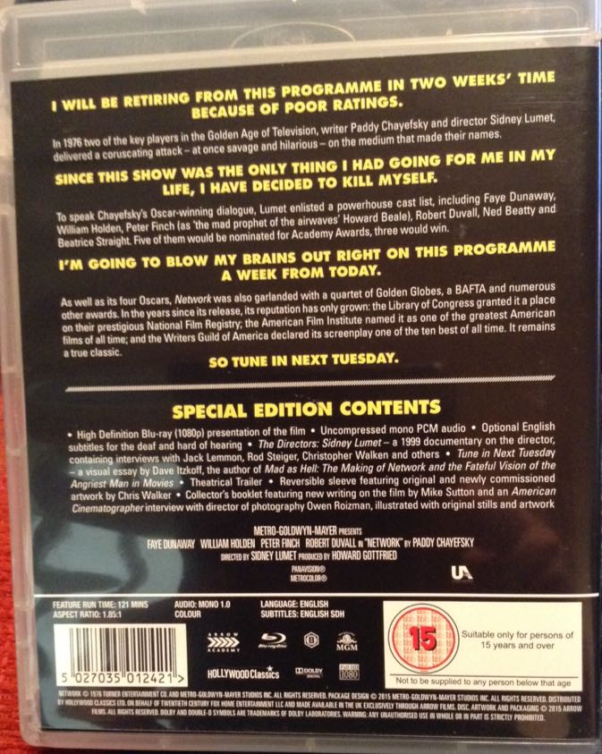 Network Digital Copy movie collectible [Barcode 5027035012421] - Main Image 2