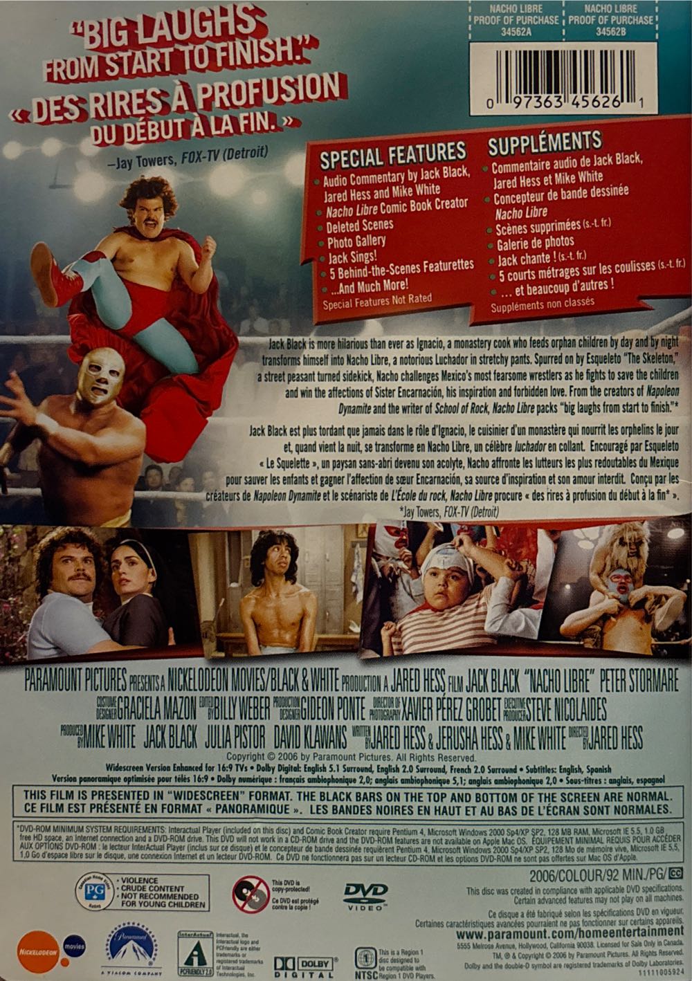 Nacho Libre DVD movie collectible [Barcode 097363456261] - Main Image 4