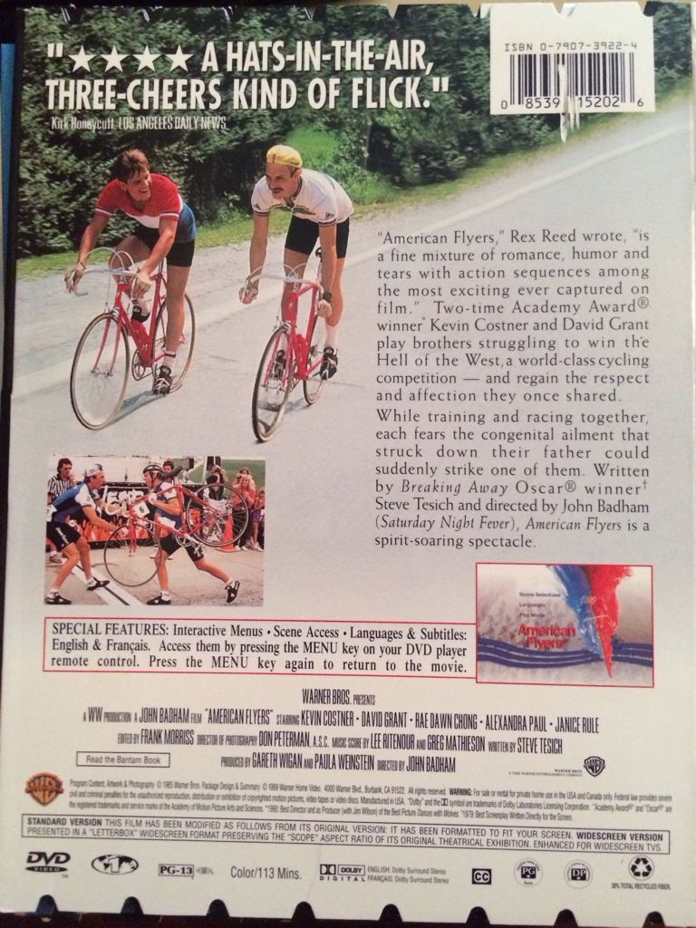 American Flyers DVD movie collectible [Barcode 085391152026] - Main Image 2