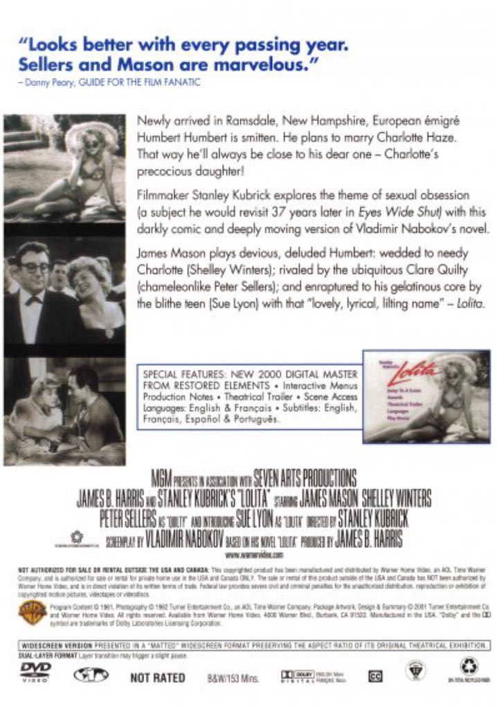 Lolita DVD movie collectible [Barcode 7321900655415] - Main Image 2