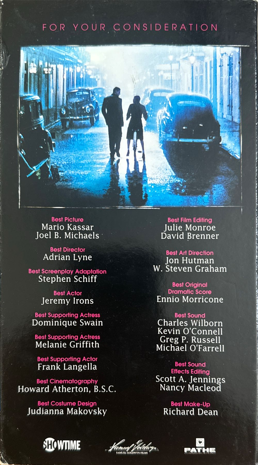 Lolita - Screener VHS movie collectible [Barcode 733807493651] - Main Image 2