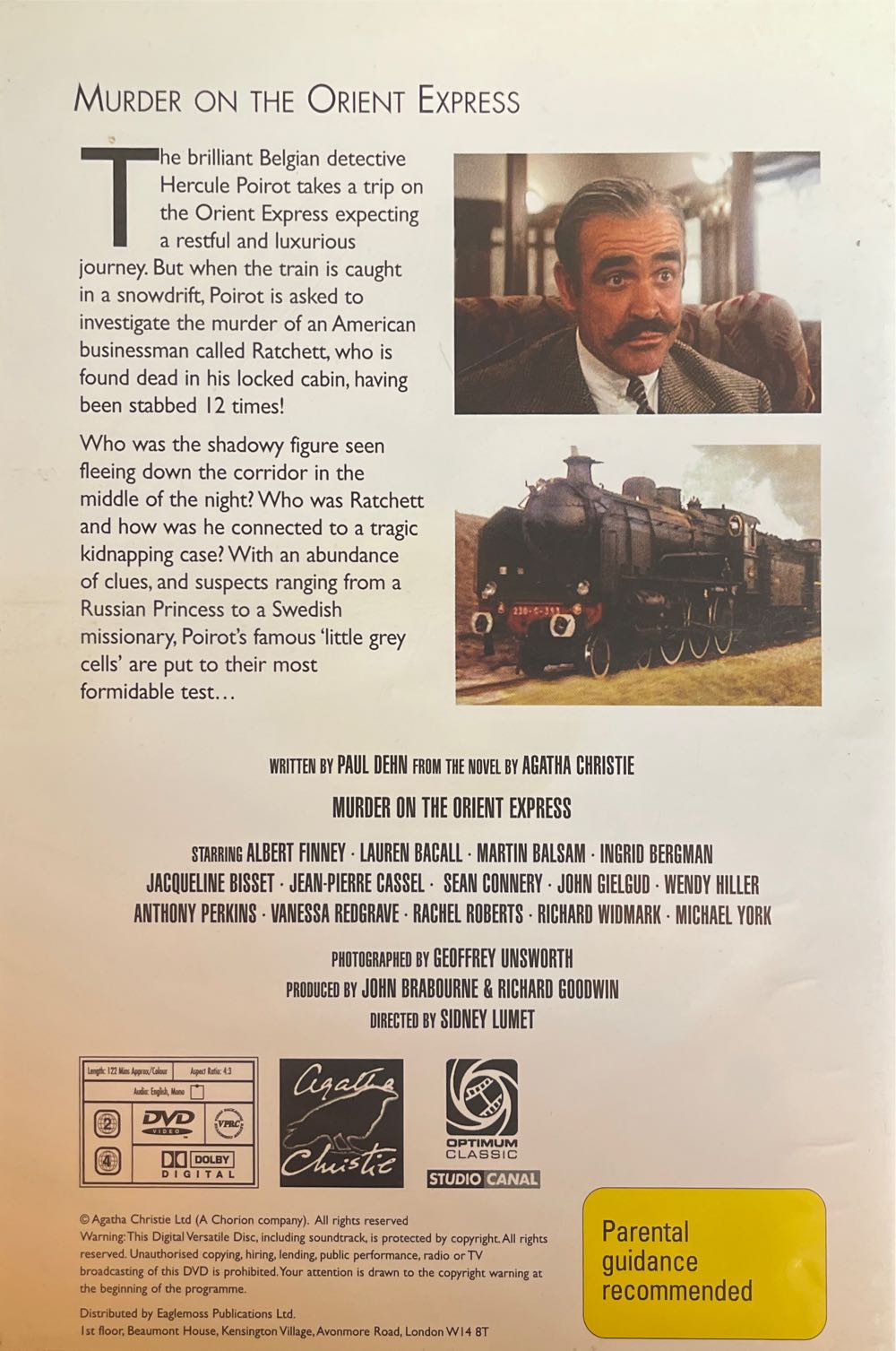 Assassinato No Expresso Oriente DVD movie collectible [Barcode 0044007825921] - Main Image 2