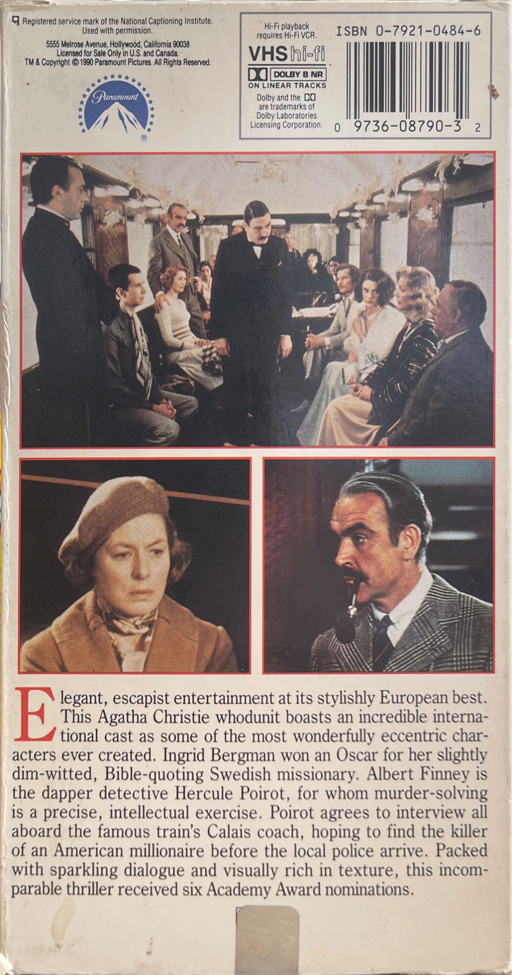 Murder On The Orient Express VHS movie collectible [Barcode 097360879032] - Main Image 2