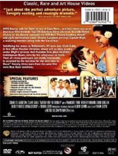 Mutiny on the Bounty DVD movie collectible [Barcode 7321900650908] - Main Image 2