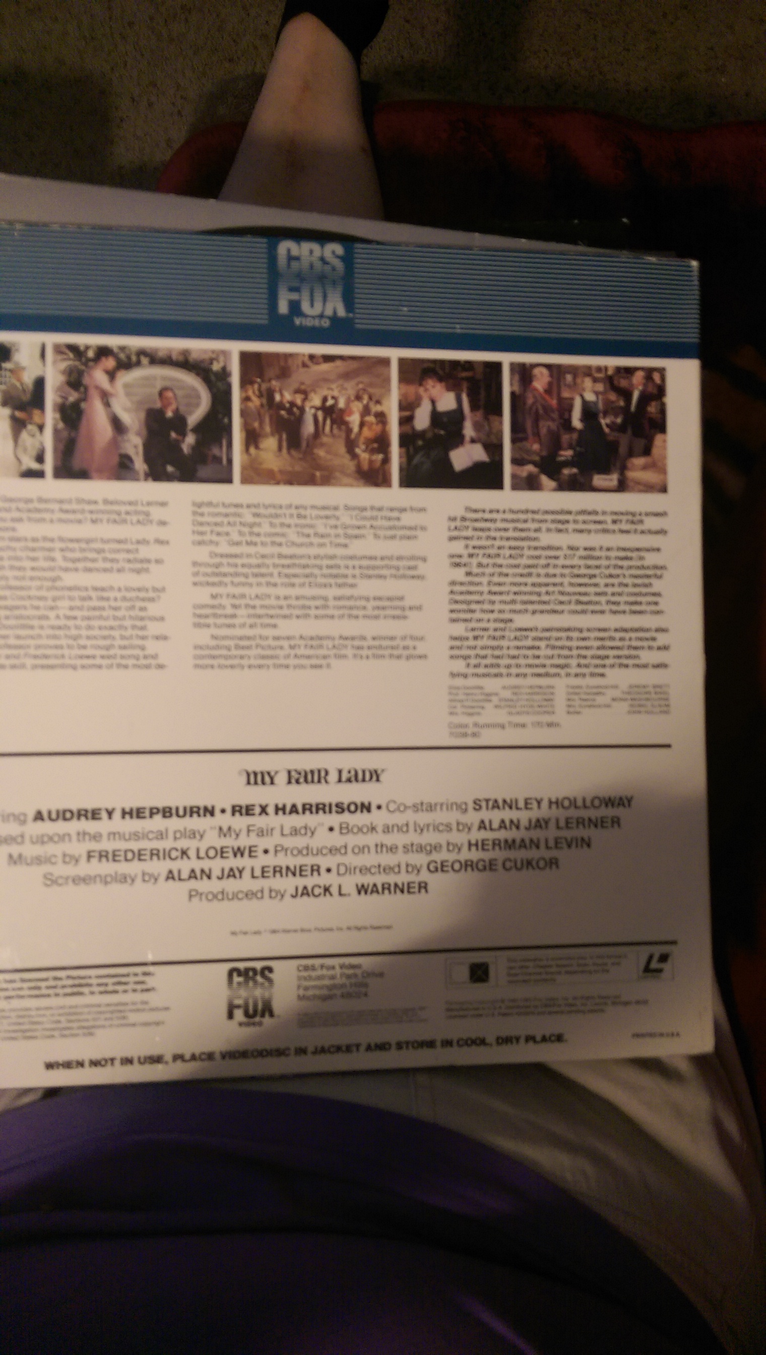 My Fair Lady (VF) DVD movie collectible [Barcode 012569803220] - Main Image 2